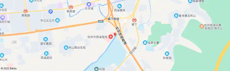 杭州西溪医院_公交站地图_杭州公交_妙搜公交查询2025