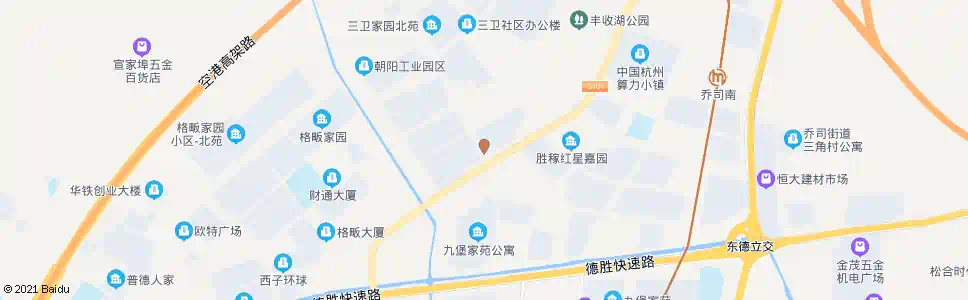 杭州三卫村_公交站地图_杭州公交_妙搜公交查询2025