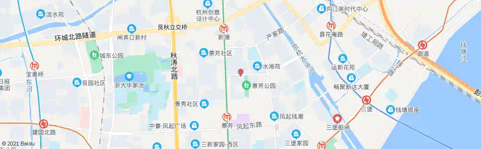 杭州景芳六区_公交站地图_杭州公交_妙搜公交查询2025