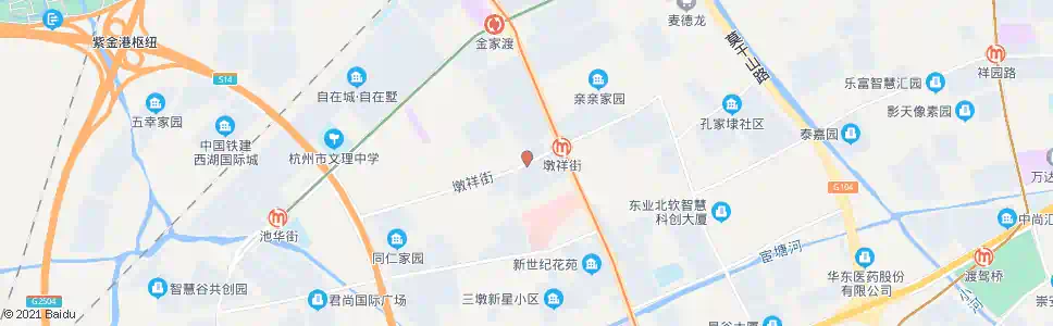 杭州北港桥_公交站地图_杭州公交_妙搜公交查询2025