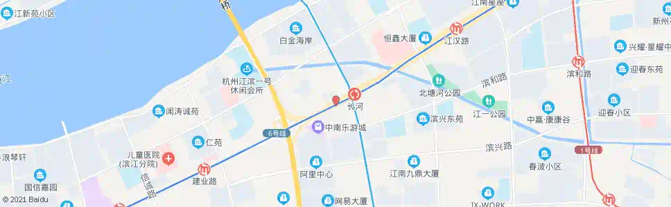 杭州江边_公交站地图_杭州公交_妙搜公交查询2025