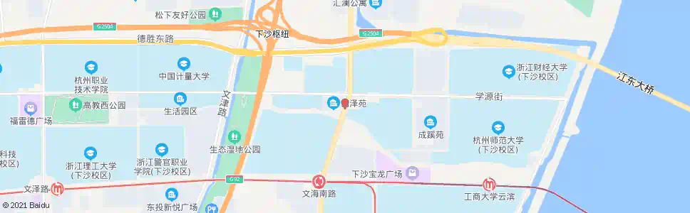 杭州文海南路学源街口_公交站地图_杭州公交_妙搜公交查询2025