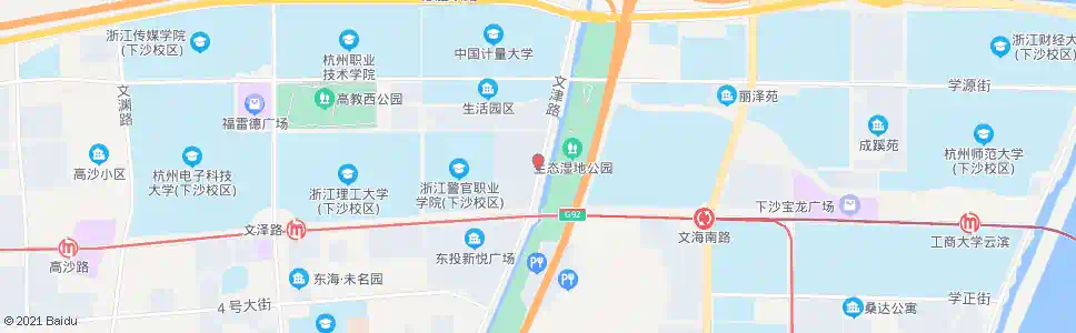 杭州下沙高教文津站_公交站地图_杭州公交_妙搜公交查询2025