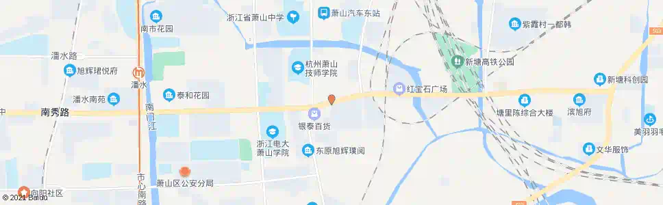 杭州南秀路通惠路口_公交站地图_杭州公交_妙搜公交查询2025