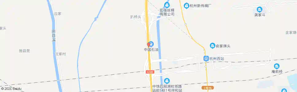 杭州铁路桥北_公交站地图_杭州公交_妙搜公交查询2025