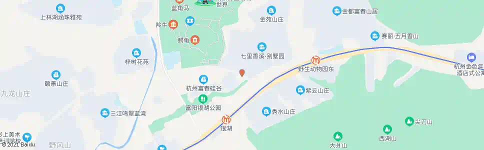 杭州红郡山庄_公交站地图_杭州公交_妙搜公交查询2025