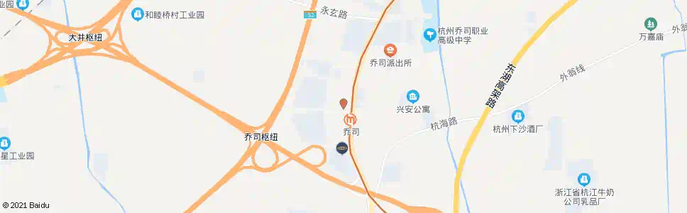 杭州地铁乔司站_公交站地图_杭州公交_妙搜公交查询2025
