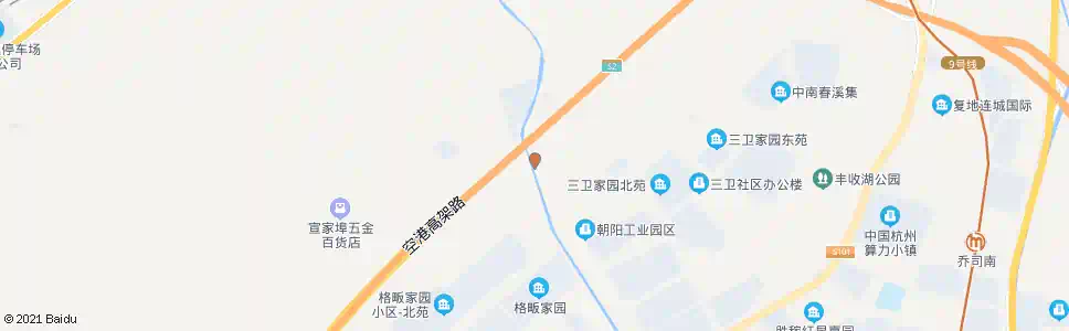 杭州朝阳村二组_公交站地图_杭州公交_妙搜公交查询2025