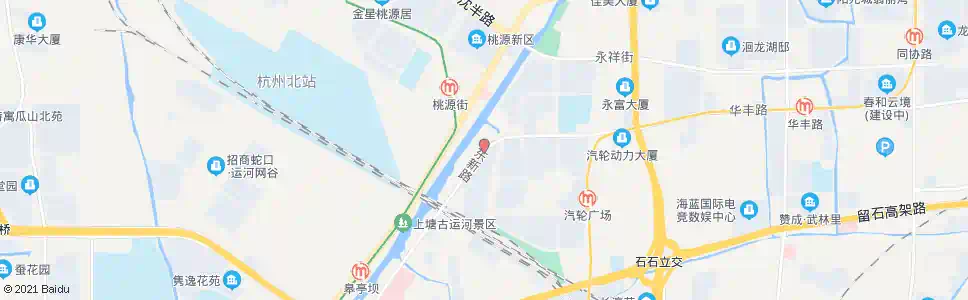 杭州北景园小区西_公交站地图_杭州公交_妙搜公交查询2025