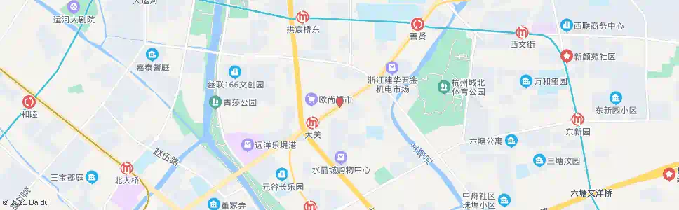 杭州二纺机总厂_公交站地图_杭州公交_妙搜公交查询2025