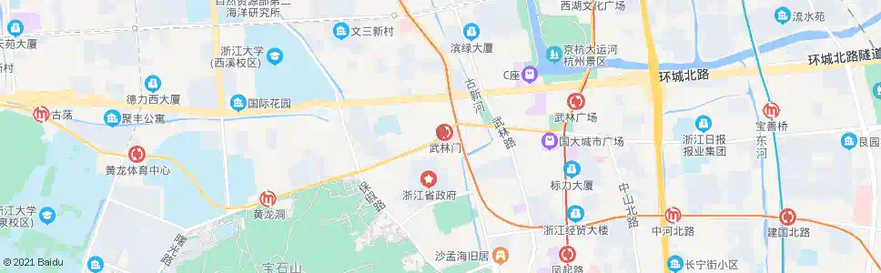 杭州武林门西_公交站地图_杭州公交_妙搜公交查询2025