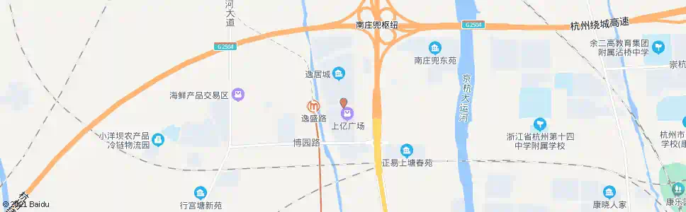 杭州逸盛路港虹东路口_公交站地图_杭州公交_妙搜公交查询2025