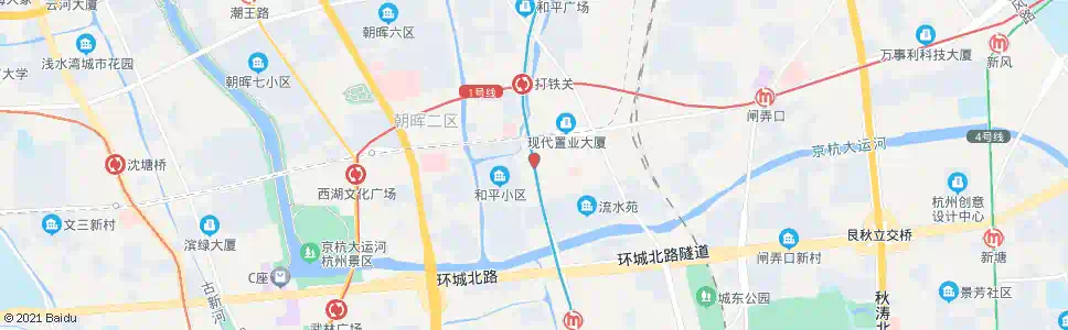 杭州建国北路文晖路口_公交站地图_杭州公交_妙搜公交查询2025