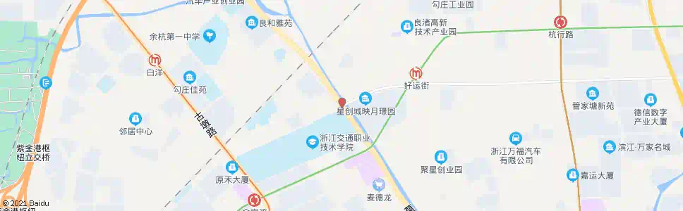 杭州省交通学院北_公交站地图_杭州公交_妙搜公交查询2025