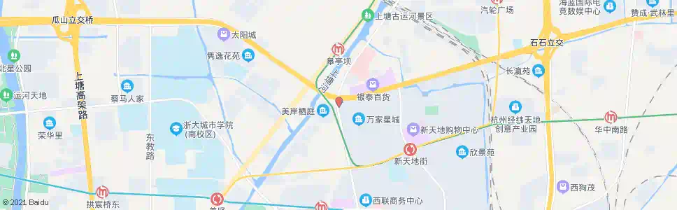 杭州东新路石祥路口_公交站地图_杭州公交_妙搜公交查询2025