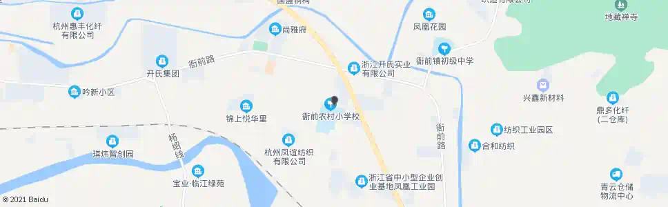 杭州衙前中心幼儿园_公交站地图_杭州公交_妙搜公交查询2025