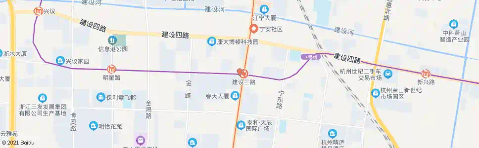 杭州地铁建设三路站_公交站地图_杭州公交_妙搜公交查询2025