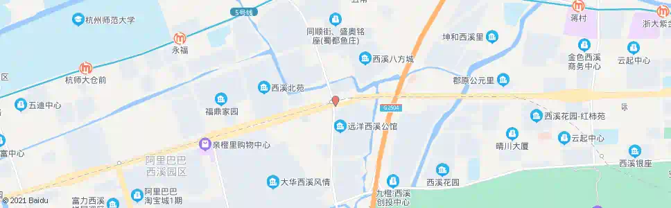 杭州文一西路荆长路口_公交站地图_杭州公交_妙搜公交查询2025