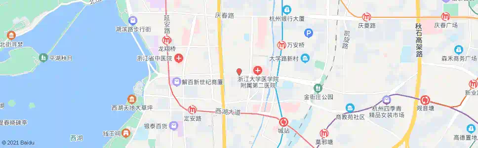 杭州浙医二院_公交站地图_杭州公交_妙搜公交查询2025