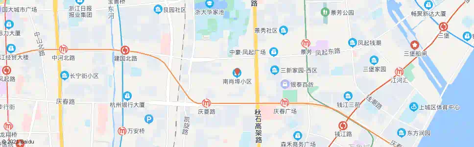 杭州南肖埠小区_公交站地图_杭州公交_妙搜公交查询2025