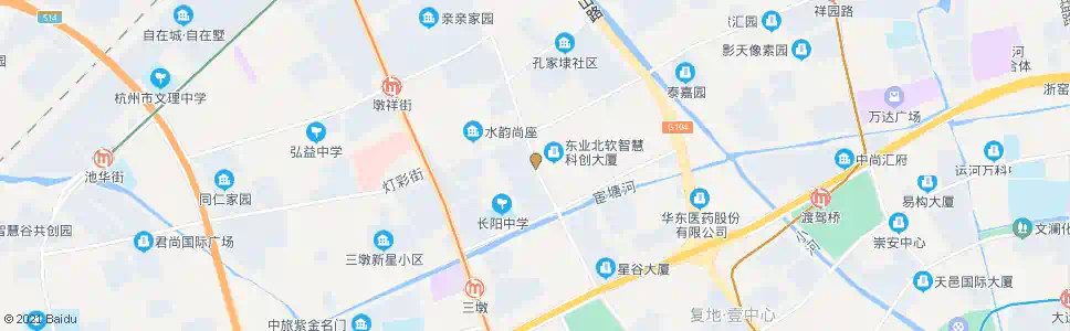 杭州丰庆路三墩路口_公交站地图_杭州公交_妙搜公交查询2025