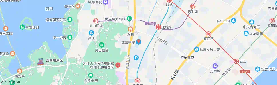 杭州建兰中学_公交站地图_杭州公交_妙搜公交查询2025