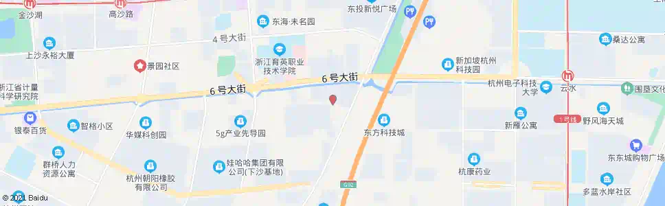 杭州八号大街十一号路口_公交站地图_杭州公交_妙搜公交查询2025