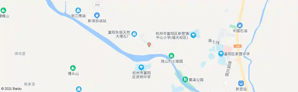 杭州塔山新苑_公交站地图_杭州公交_妙搜公交查询2025