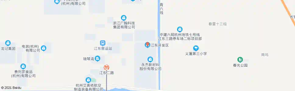 杭州江东开发区_公交站地图_杭州公交_妙搜公交查询2025