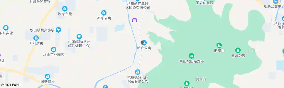 杭州坎山塘上_公交站地图_杭州公交_妙搜公交查询2025