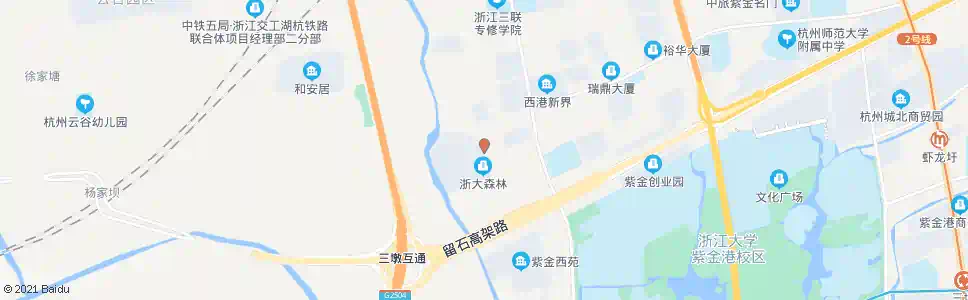 杭州西园八路振华路口_公交站地图_杭州公交_妙搜公交查询2025