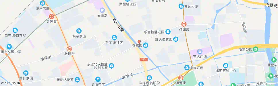 杭州祥园桥_公交站地图_杭州公交_妙搜公交查询2025