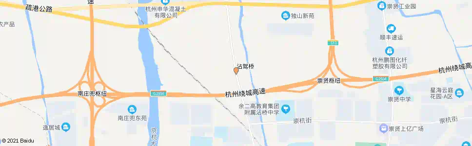 杭州沾桥_公交站地图_杭州公交_妙搜公交查询2025