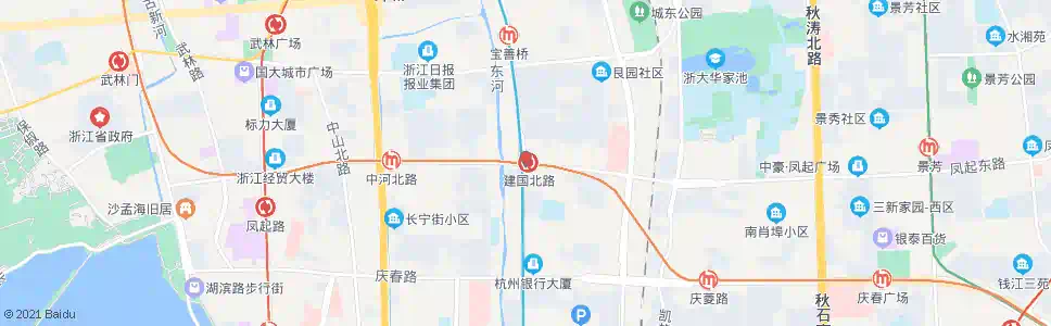 杭州建国北路站_公交站地图_杭州公交_妙搜公交查询2025