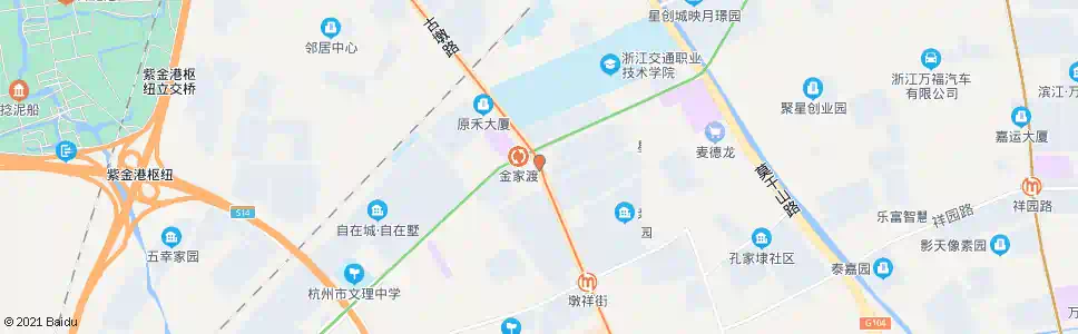 杭州铭雅苑_公交站地图_杭州公交_妙搜公交查询2025