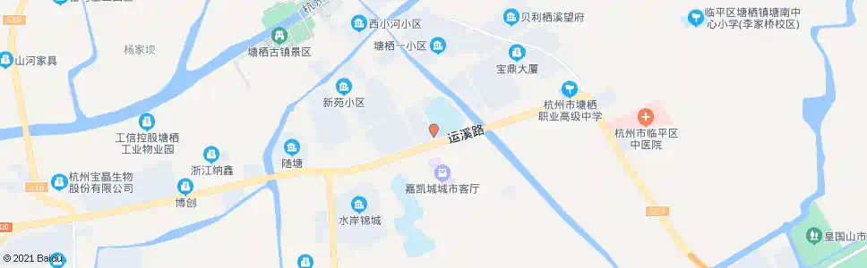 杭州塘栖三中_公交站地图_杭州公交_妙搜公交查询2025