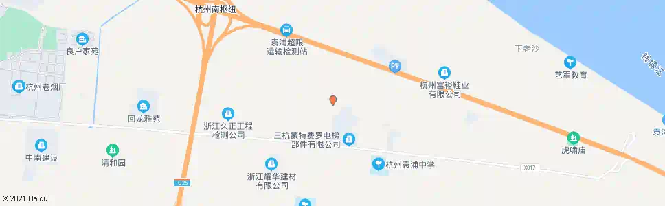 杭州小江二号桥_公交站地图_杭州公交_妙搜公交查询2025