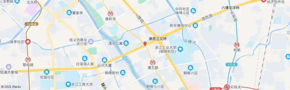杭州德胜路东粮泊巷口_公交站地图_杭州公交_妙搜公交查询2025