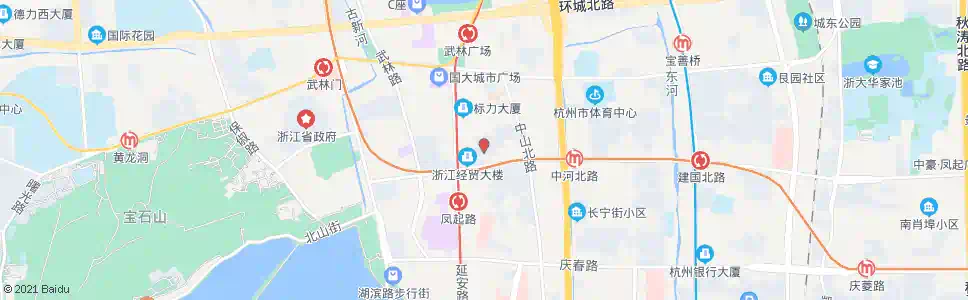 杭州凤起路皇亲巷_公交站地图_杭州公交_妙搜公交查询2025