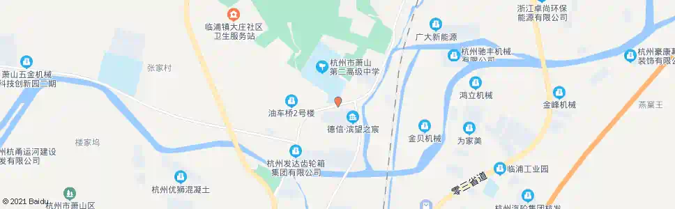 杭州萧二中_公交站地图_杭州公交_妙搜公交查询2025