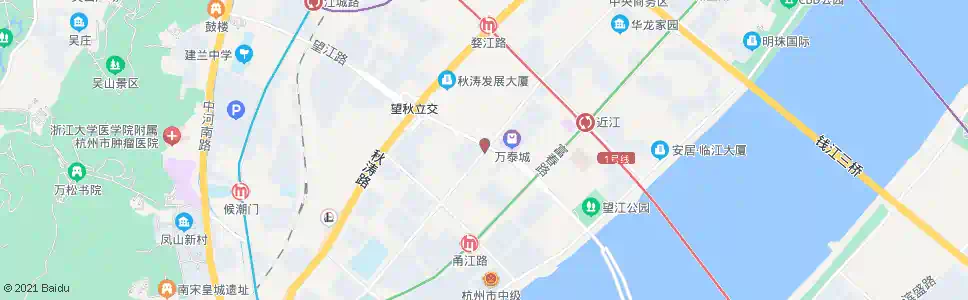 杭州钱江路望江东路口_公交站地图_杭州公交_妙搜公交查询2025