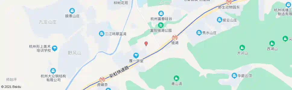 杭州银湖科创园(科技城)_公交站地图_杭州公交_妙搜公交查询2025