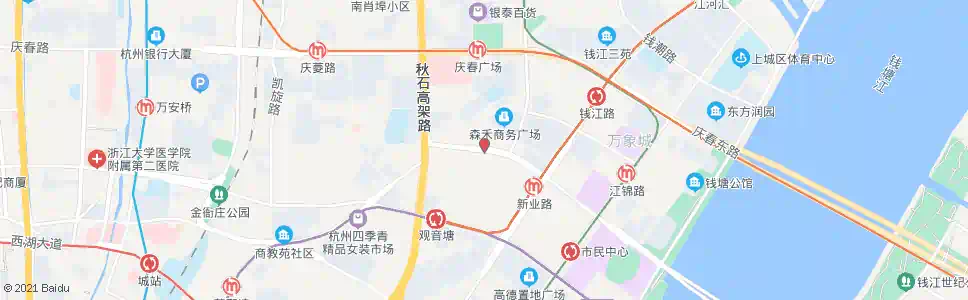杭州新业路城园路口_公交站地图_杭州公交_妙搜公交查询2025