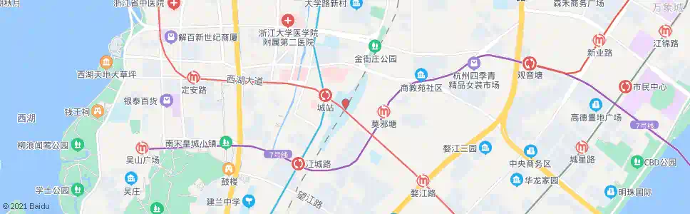 杭州王城寺_公交站地图_杭州公交_妙搜公交查询2025