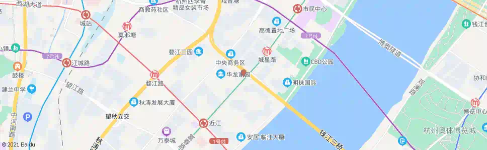 杭州第二长话枢纽大楼_公交站地图_杭州公交_妙搜公交查询2025
