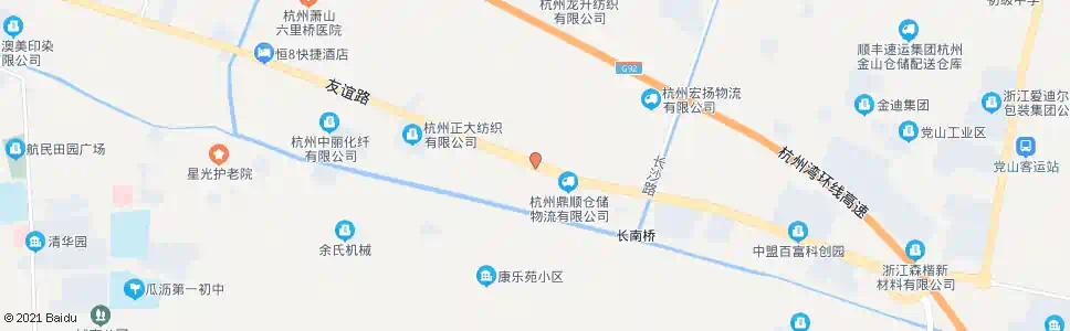 杭州长联村_公交站地图_杭州公交_妙搜公交查询2025