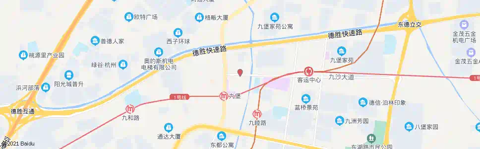 杭州九沙大道杭海路口_公交站地图_杭州公交_妙搜公交查询2025