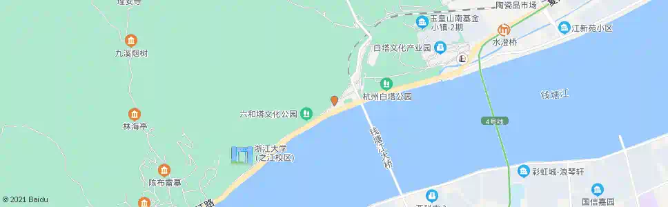 杭州六和塔_公交站地图_杭州公交_妙搜公交查询2025