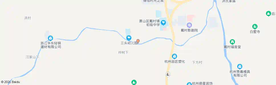 杭州马谷村口(墙头)_公交站地图_杭州公交_妙搜公交查询2025