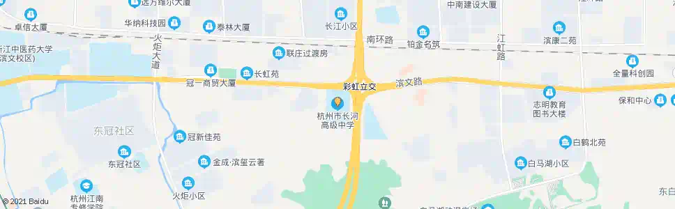 杭州长河高级中学_公交站地图_杭州公交_妙搜公交查询2025